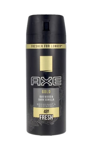 Ax 6x 150 ml Gold Deospray Déodorant Spray Corps Homme