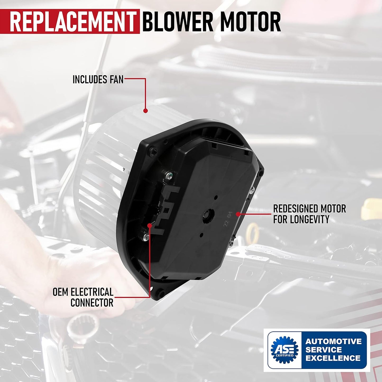 Ersatz-Gebläsemotor – Kompatibel mit Nissan- und Infiniti-Fahrzeugen – Altima, Maxima, 350Z, Murano,