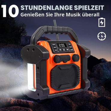 Bingxue Outdoor Radio wasserdicht Bluetooth Lautsprecher, LED Hand Kurbel Solar