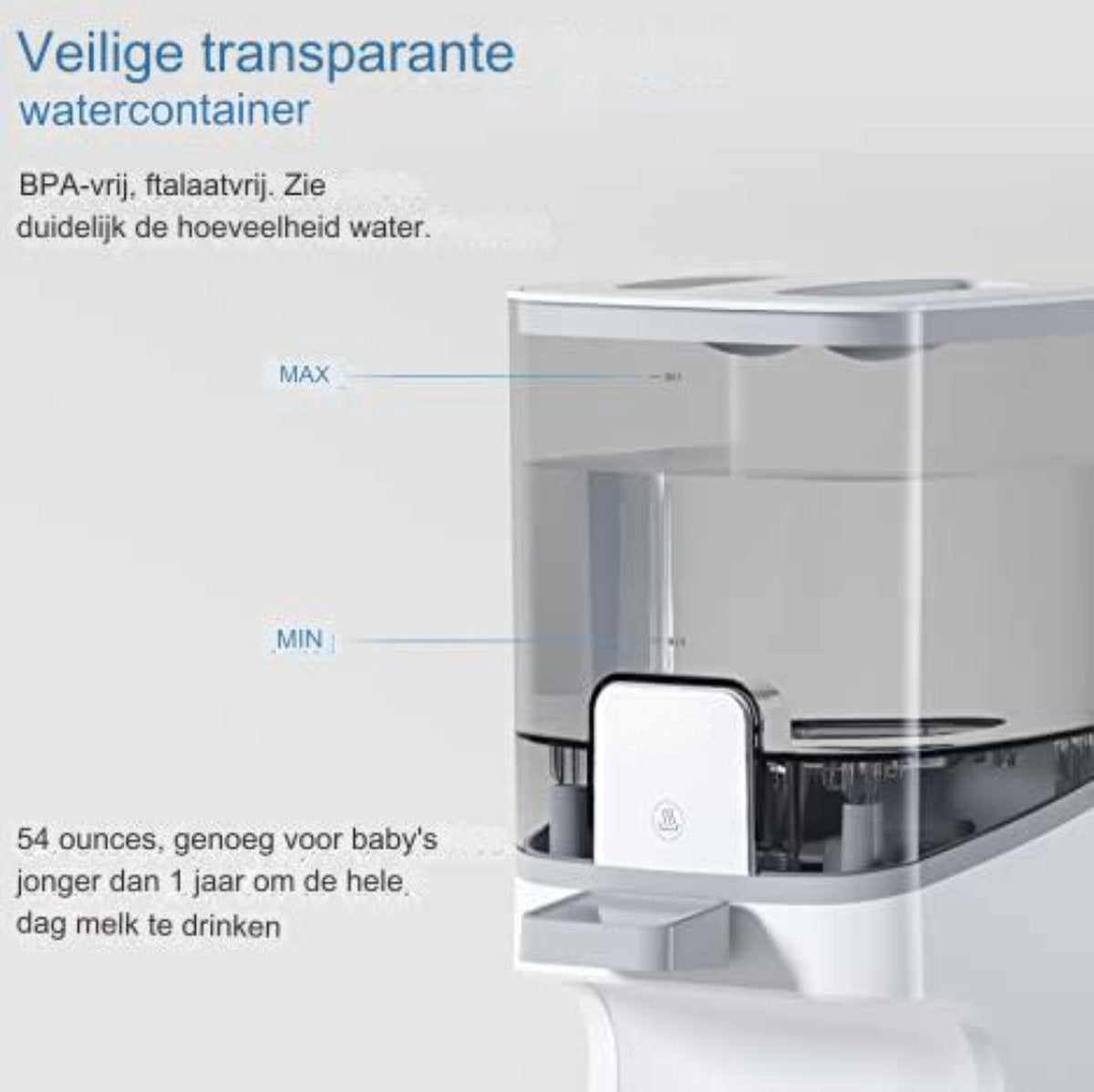 Automatischer Flaschenzubereiter Flaschenwärmer Baby,Instant Warmer,Wasserspender 24H, 3 Modi, 1600 ml
