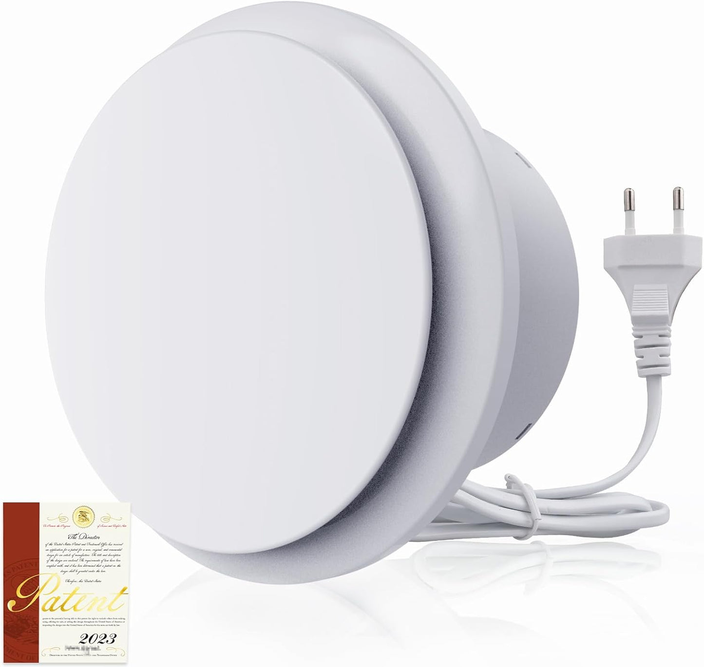 Badlüfter 100mm, 12W Leiser Abluftventilator, 130m³/h Starker Lüftung Wandventilator