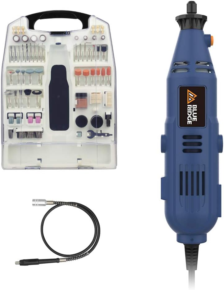 BLUE RIDGE BR3100 Multifunktions-Elektro-Drehwerkzeug mit 233 Zubehörteilen