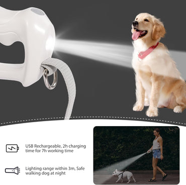 BommJokker Schleppleine für Hunde 1.5-1.8m hundeleinen Flexi Leine mit Kackbeutel für Große bis Kleine Hunde