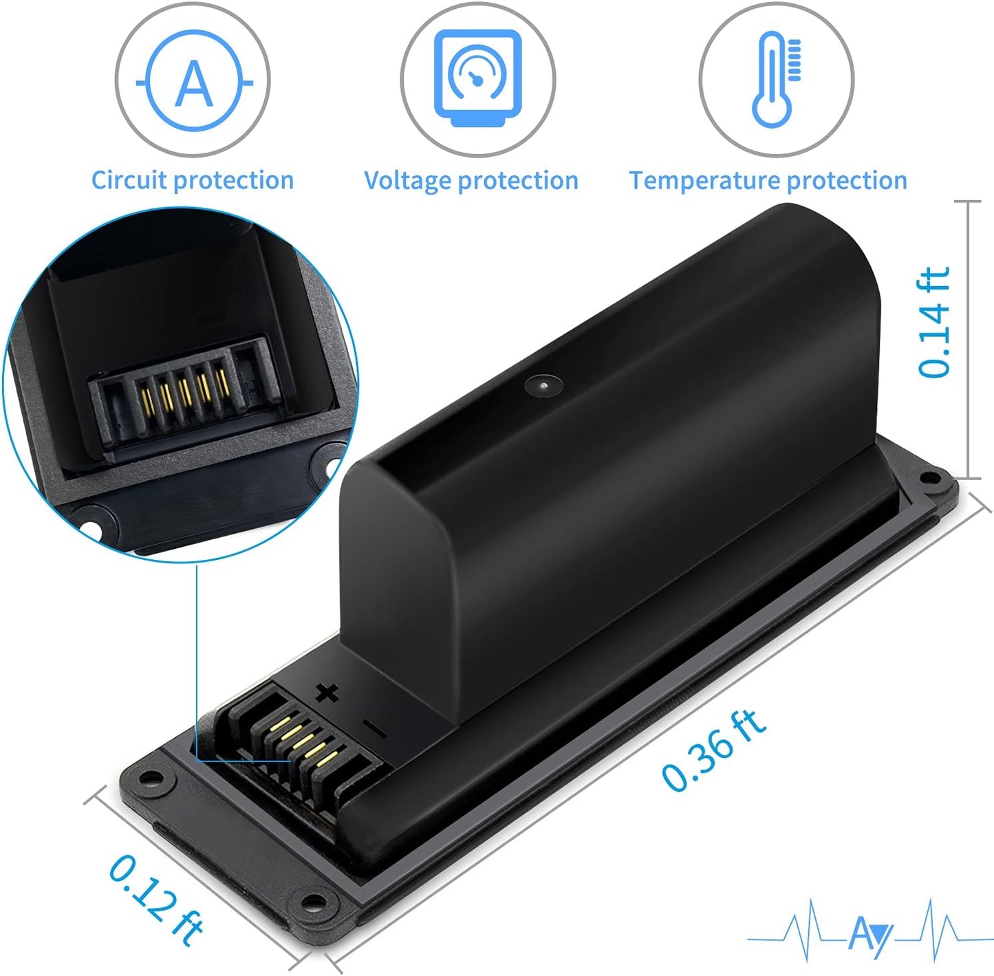 BOWEIRUI 061384 Lautsprecher-Akku NUR passend für Soundlink Mini I One, SoundLink Mini Bluetooth-Lautsprecher One Series/Soundlink 061385 061386 063404 063287 (7,4 V 17 Wh 2230 mAh)
