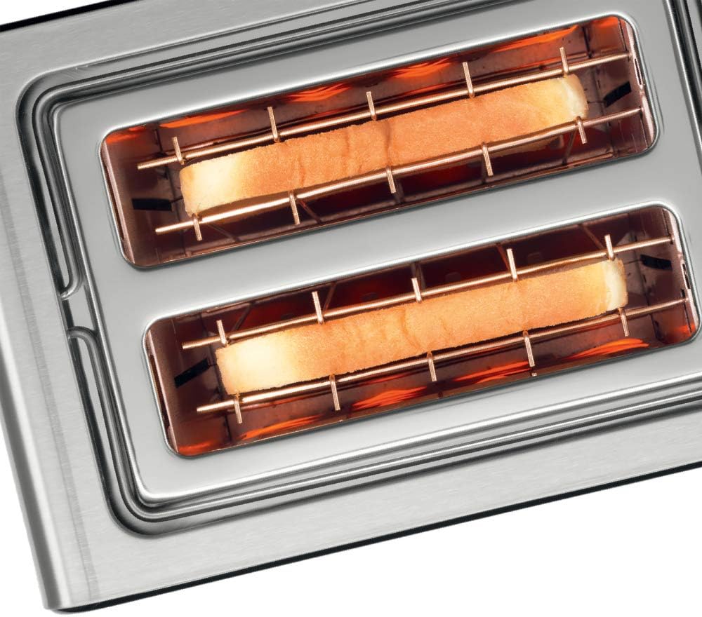 Bosch TAT7203 Kompakt-Toaster Toaster Edelstahl Brotzentrierung Safety-off