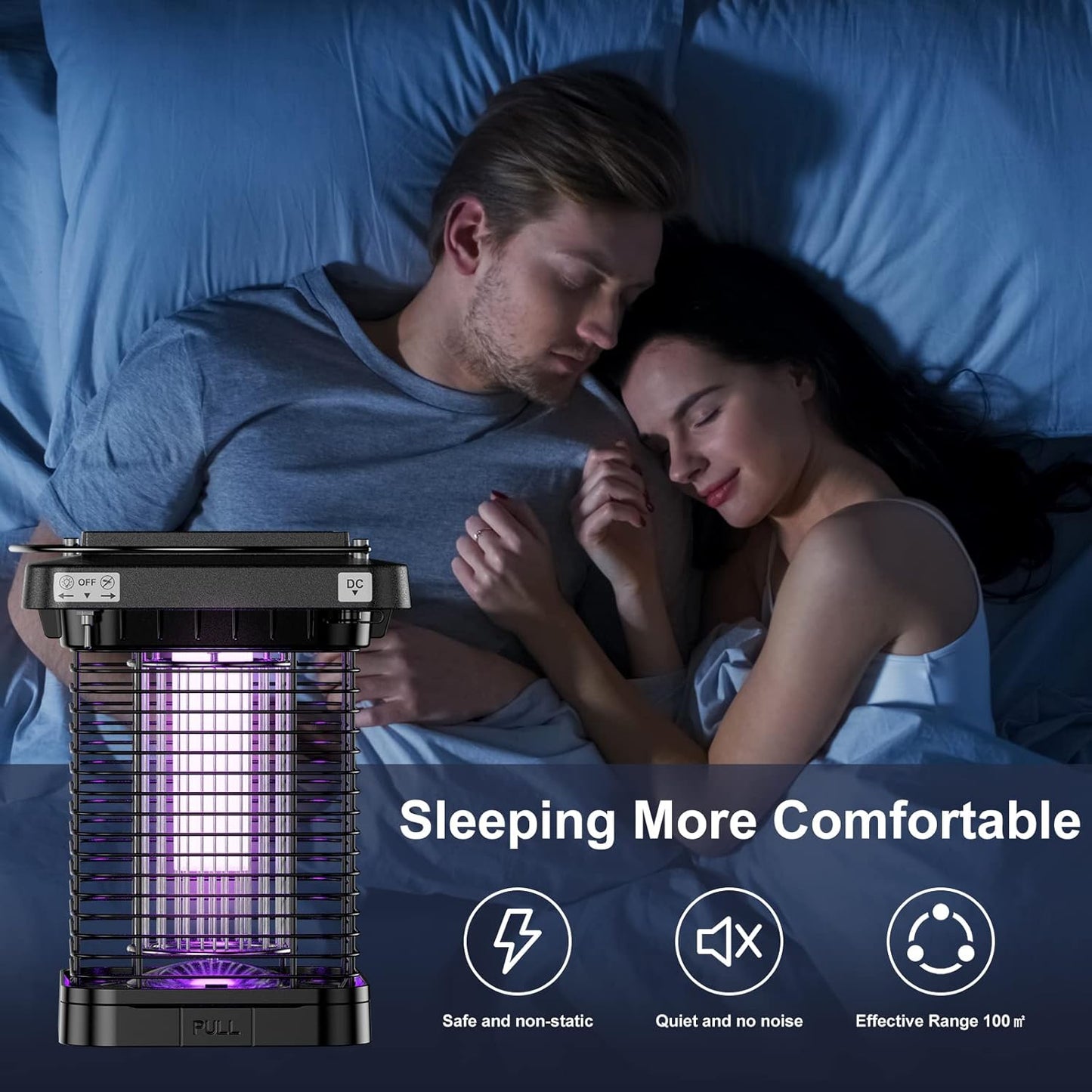 Bug Zapper EM02 Moskito Zapper mit Hochleistungs-4200V Elektrisch, Fliegenfallen