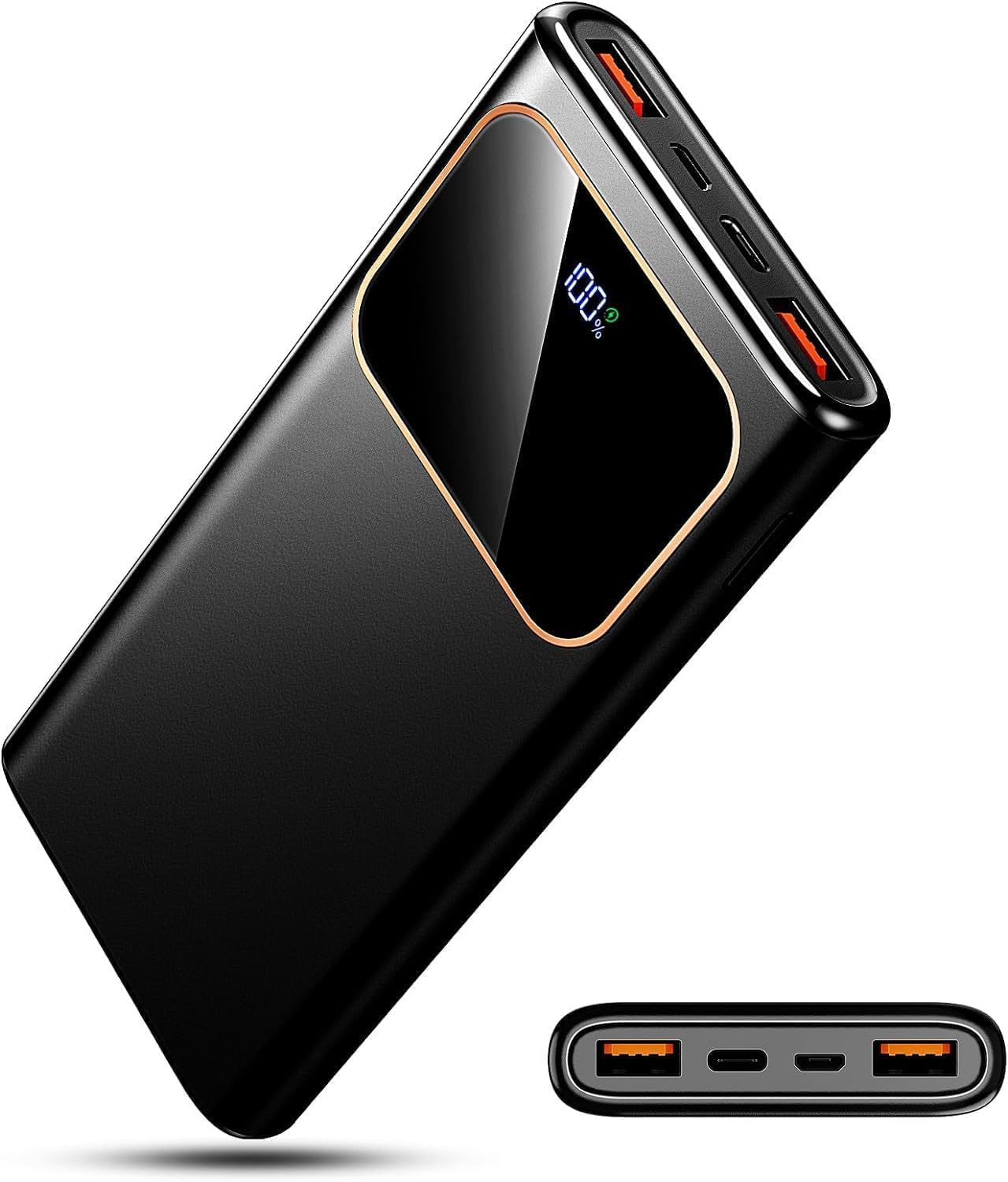 Coucur Power Bank 10000mAh, USB C Powerbank 22.5W