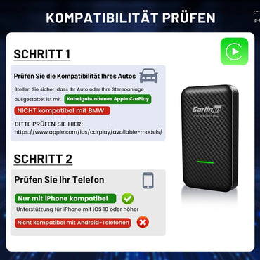 Carlinkit CPC200-U2W Plus 3.0 Wireless Adapter für Carplay / Autos