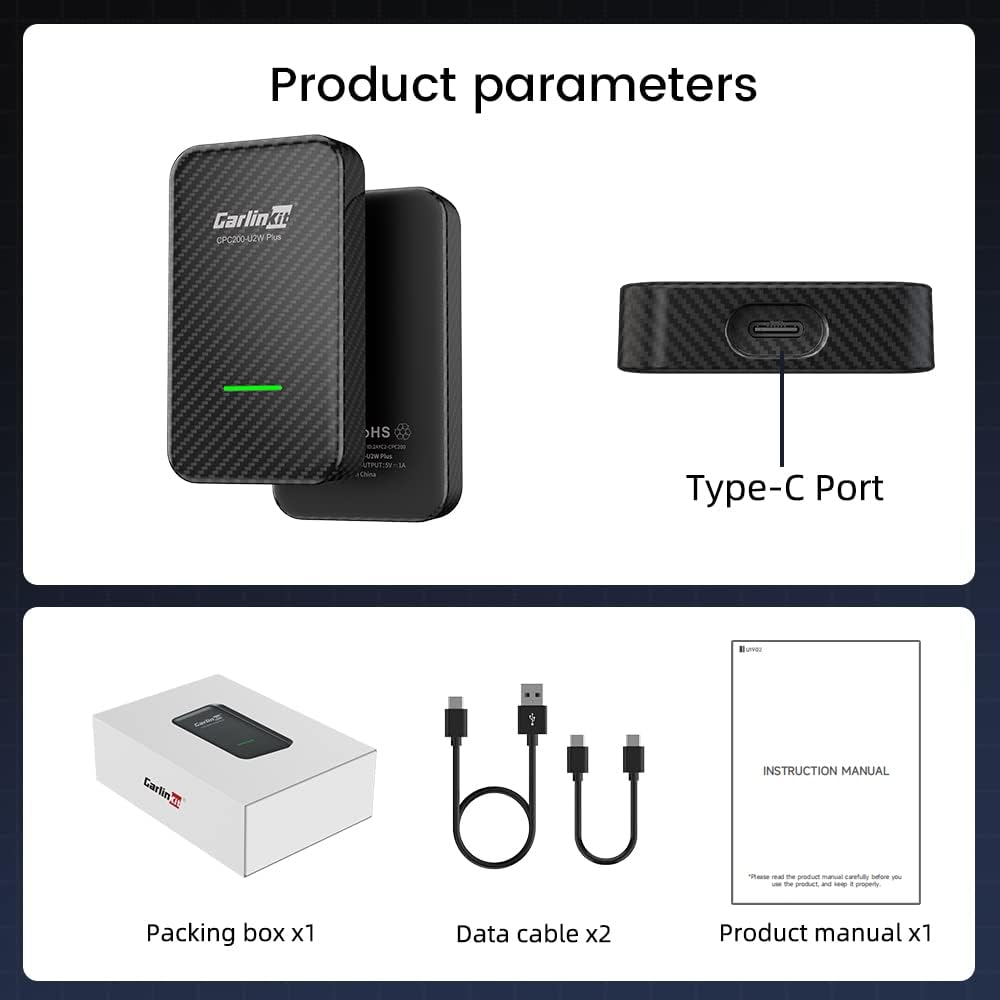 Carlinkit CPC200-U2W Plus 3.0 Wireless Adapter für Carplay / Autos