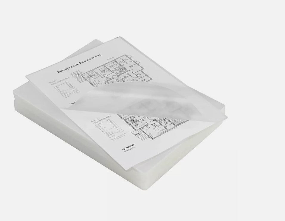 Sachet de film de plastification Fellowes DIN A4 brillant 250 microns Contenu : 100 pièces