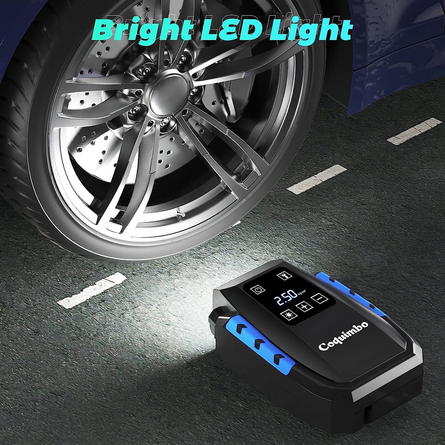 Luftpumpe für Autoreifen (bis zu 50 PSI)