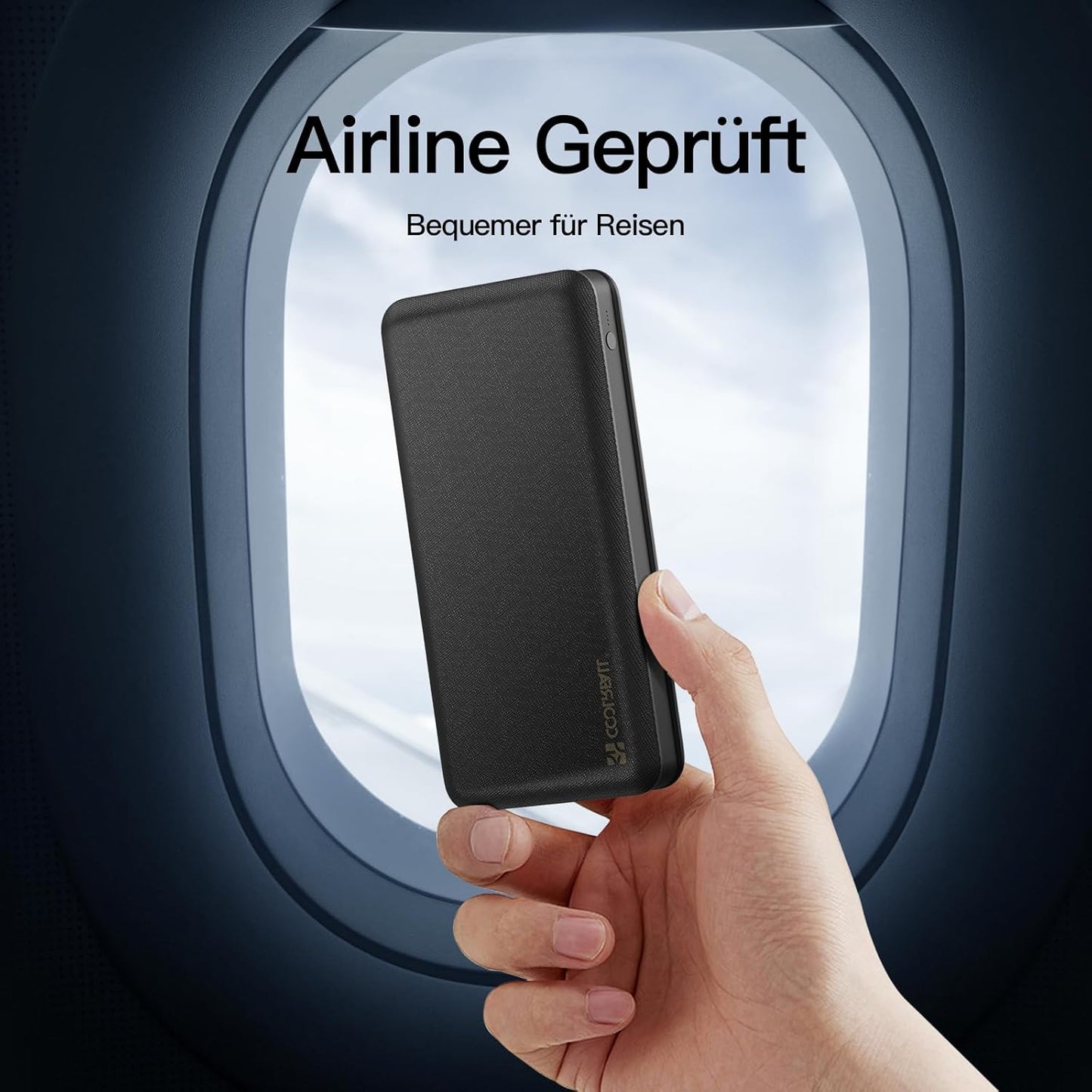CoolReall Powerbank 20000 mAh Ladegerät mit USB C