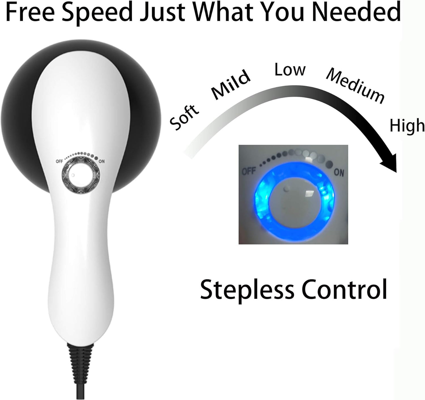 Asopal Appareil de massage anti-cellulite pour les mains, Machine de modelage du corps, Appareil de massage électrique, Perte de poids, Traitement de la cellulite avec 4 bâtons de massage