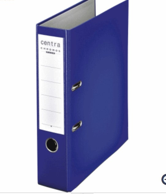 20 x Centra Ordner Chromos A4 80mm PP-kaschiert blau