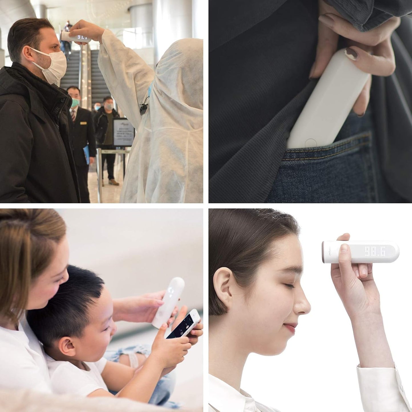 Comper Thermometer Smart digital Fieberthermometer Bluetooth mit innovativer App