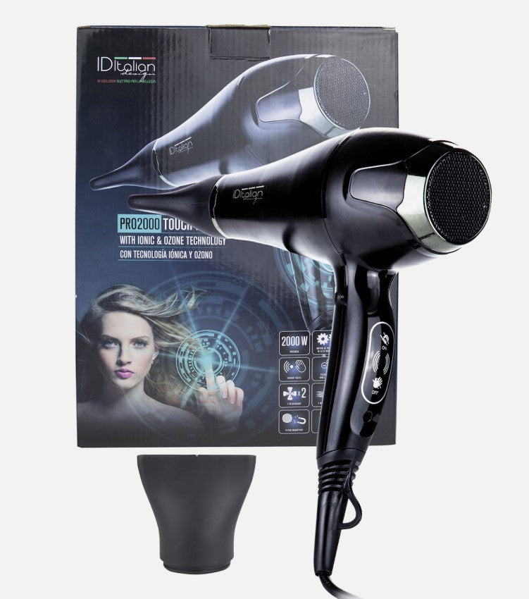 Id Italian Pro 2000 touch power haartrockner 2000W Ozon und Ionen Tech.