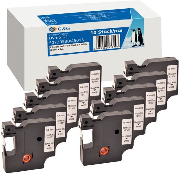 G&G Scripture Bänder Multipack 10er Pack schwarz auf weiß D1/ 45013/