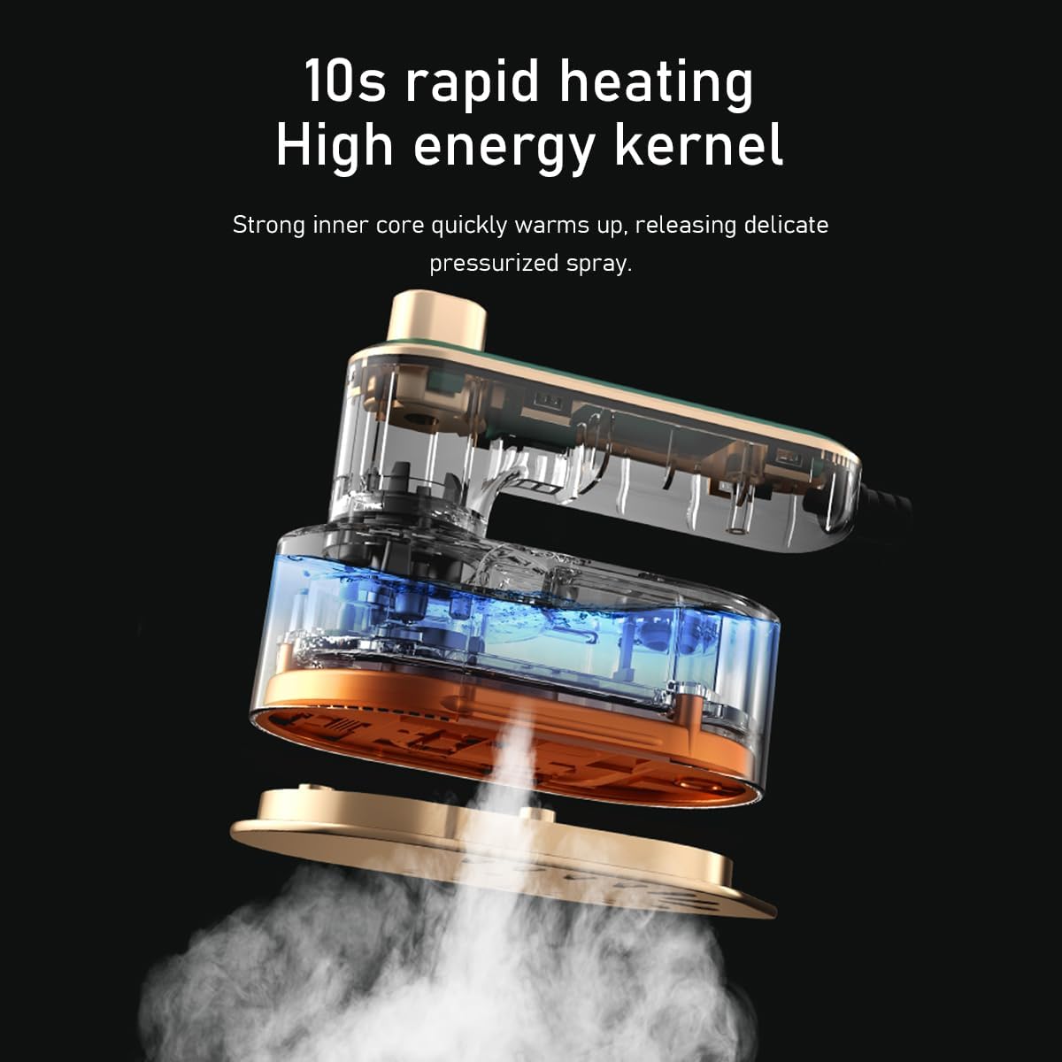 Mini Dampfbügeleisen,180 °Grad Drehbares Hand Dampfbügeleisen