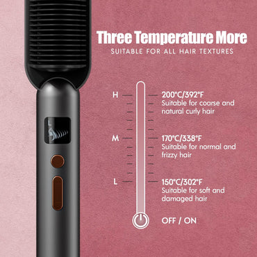 Edicare, Glättbürste, Glättungsbürste, Professional, 220-240V, 50W,PTC Heizung