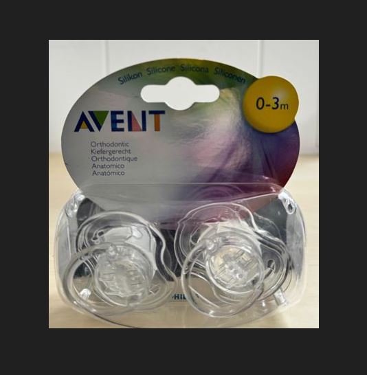 Philips Avent 2er-Pack Schnuller pour 0 à 3 mois et 0 à 6 mois. Kieferorthopädie et zätzlicher Luftstrom
