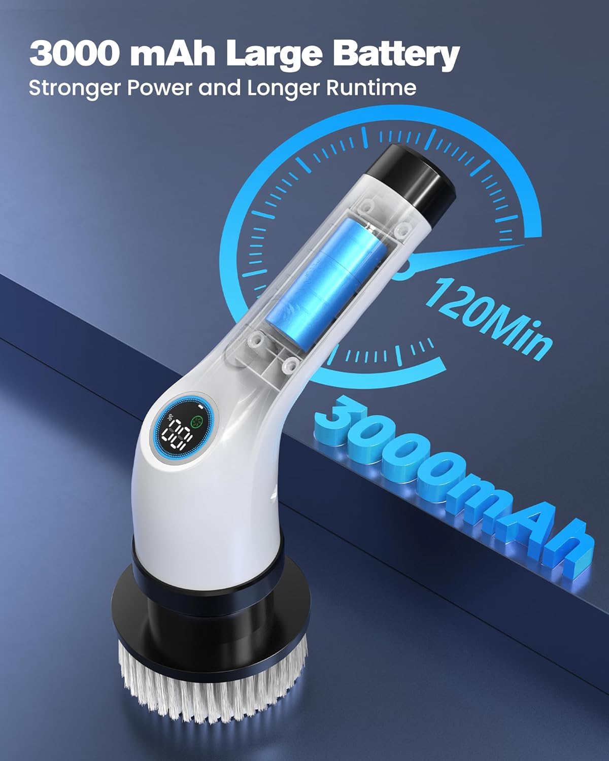 Elektrische Reinigungsbürste 7 in 1 Electric Spin Scrubber Schnurlos mit Akku