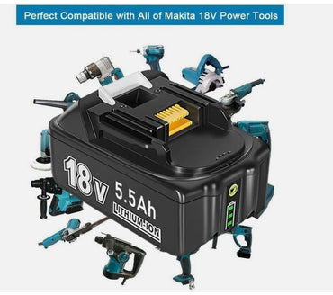 2-PACK 5500Ah 18V LXT Li-ion ErsatzAkku Für Makita BL1860B BL1830B