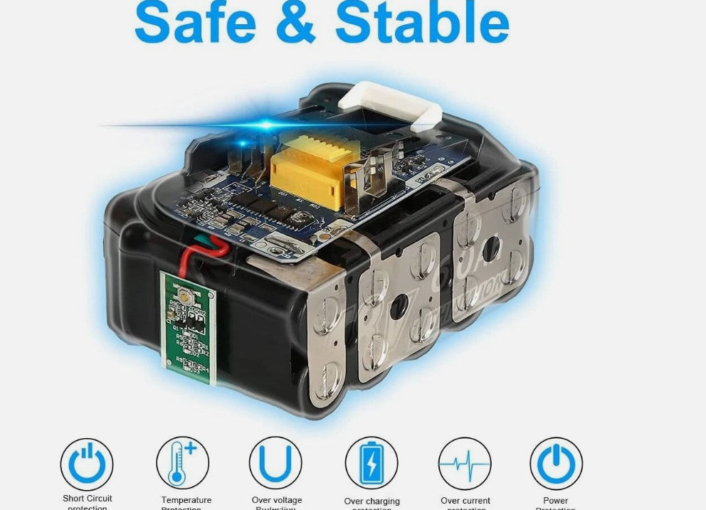 2-PACK 5500Ah 18V LXT Li-ion ErsatzAkku Für Makita BL1860B BL1830B