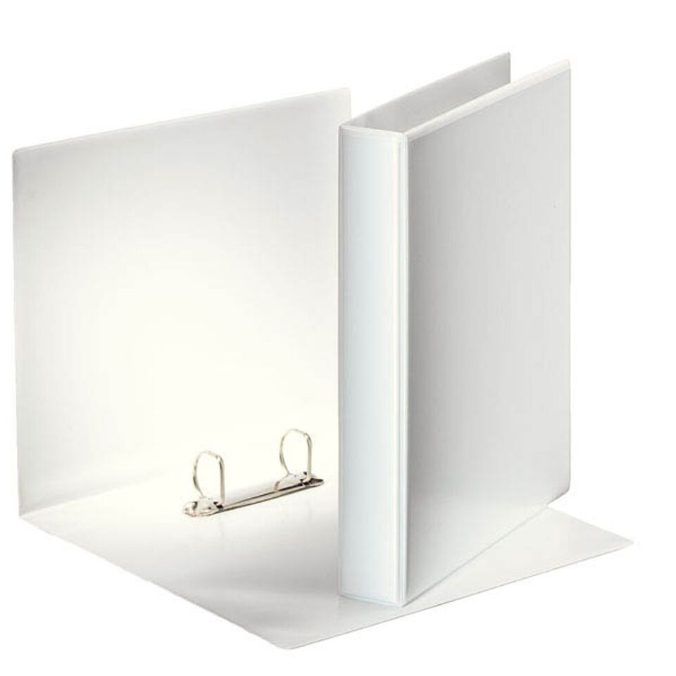 10 x Esselte Präsentationsringbücher 2-Ringe weiß 5,1 cm DIN A4 10 Stück