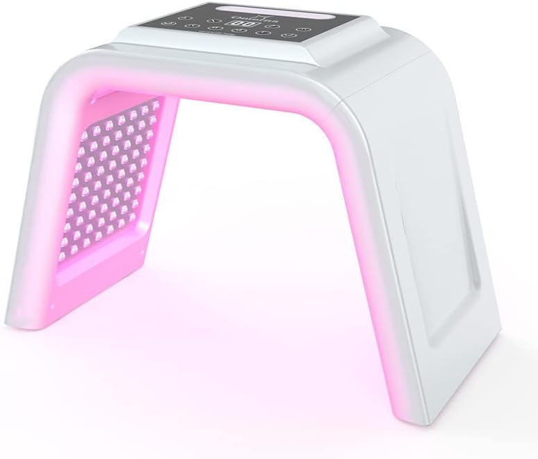 Gerät de photothérapie LED à 6 facteurs, Gesichtshautpflege-Lichtgerät mit Spray, Faltbares Phototherapiegerät pour salons de coiffure, 100 V-240 V