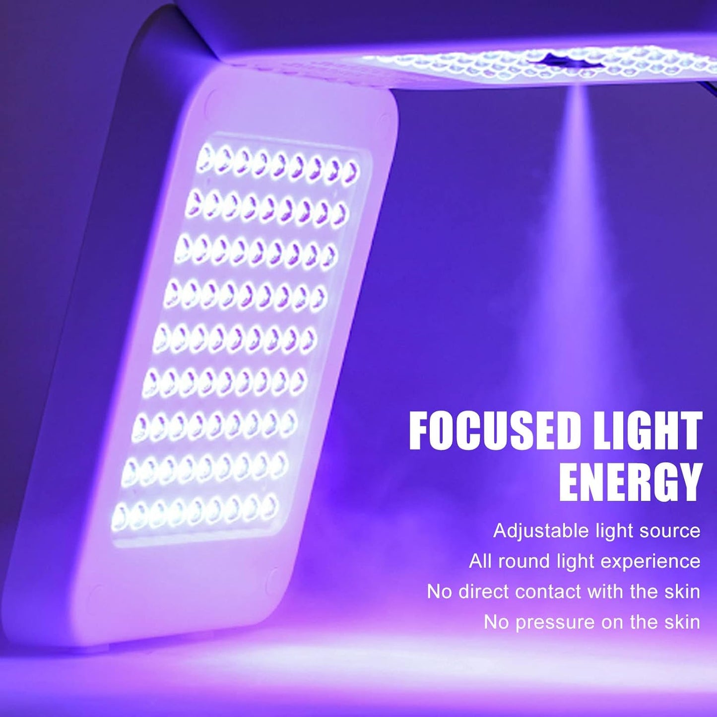 Gerät de photothérapie LED à 6 facteurs, Gesichtshautpflege-Lichtgerät mit Spray, Faltbares Phototherapiegerät pour salons de coiffure, 100 V-240 V