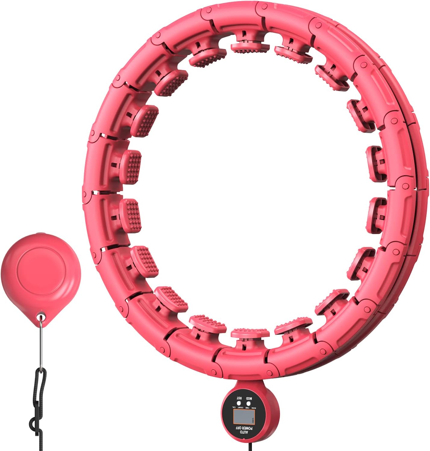 Fivangin Hula Hoop für Erwachsene, Smart Fitnessbänder mit intelligentem Zähler