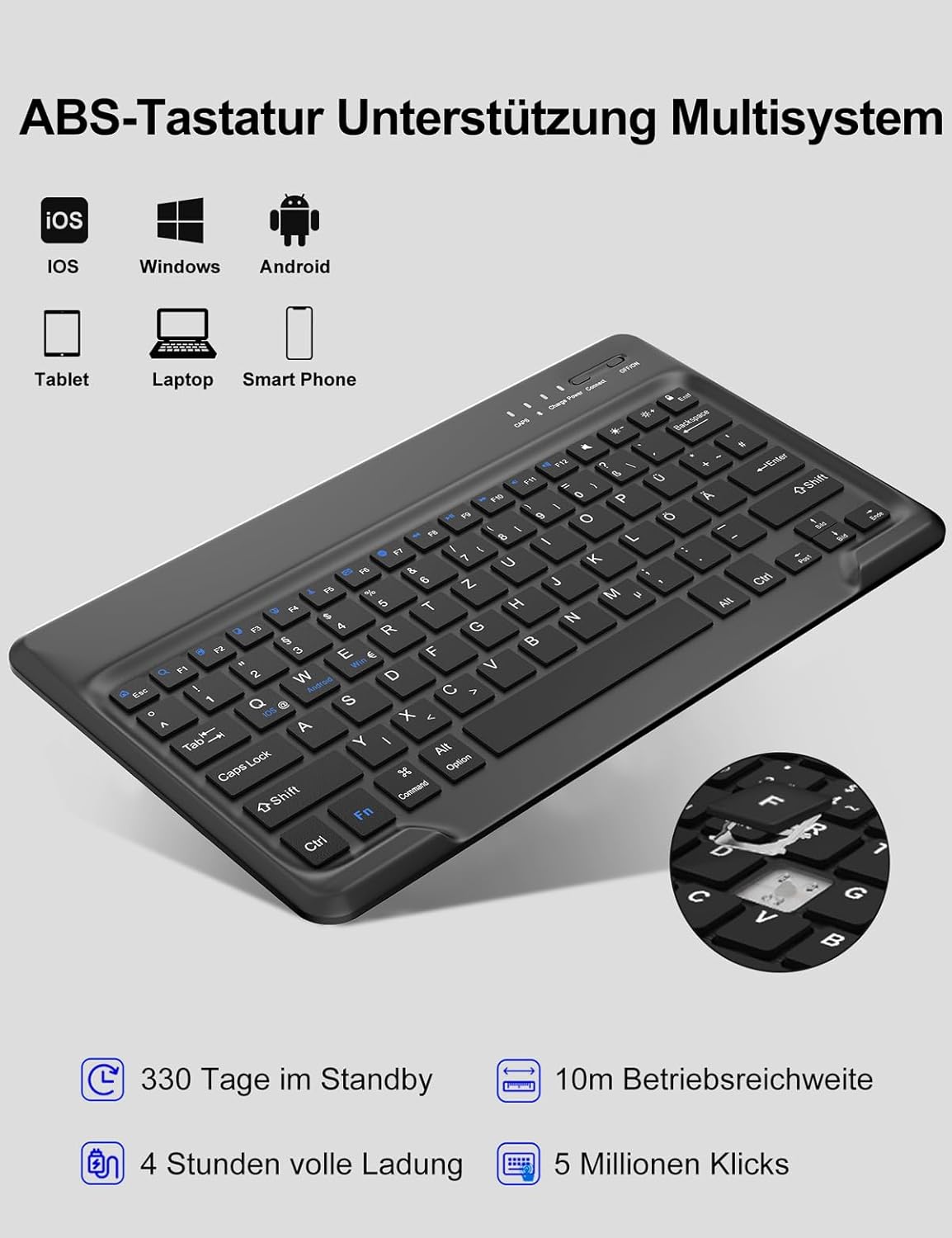 FOGARI Tastatur Hülle 14.6'', Schwarz für Samsung Galaxy Tab S10....