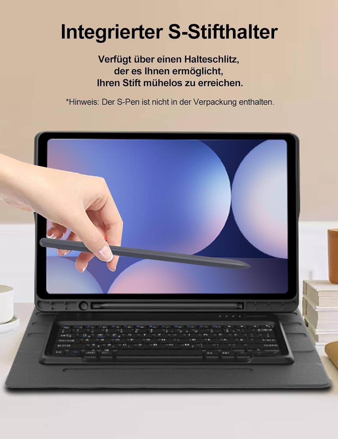 FOGARI Tastatur Hülle 14.6'', Schwarz für Samsung Galaxy Tab S10....