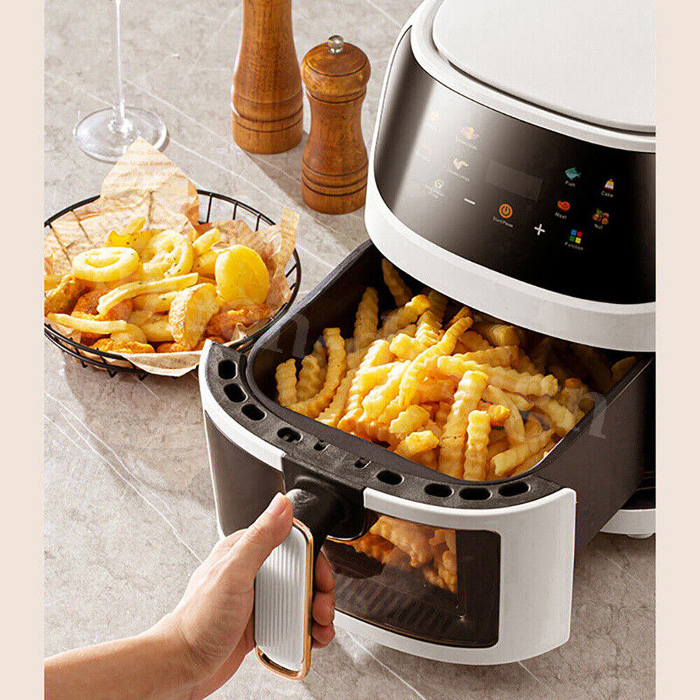 Airfryer Heißluftfritteuse 8L 1800W Friteuse Backofen Fritteuse Grill