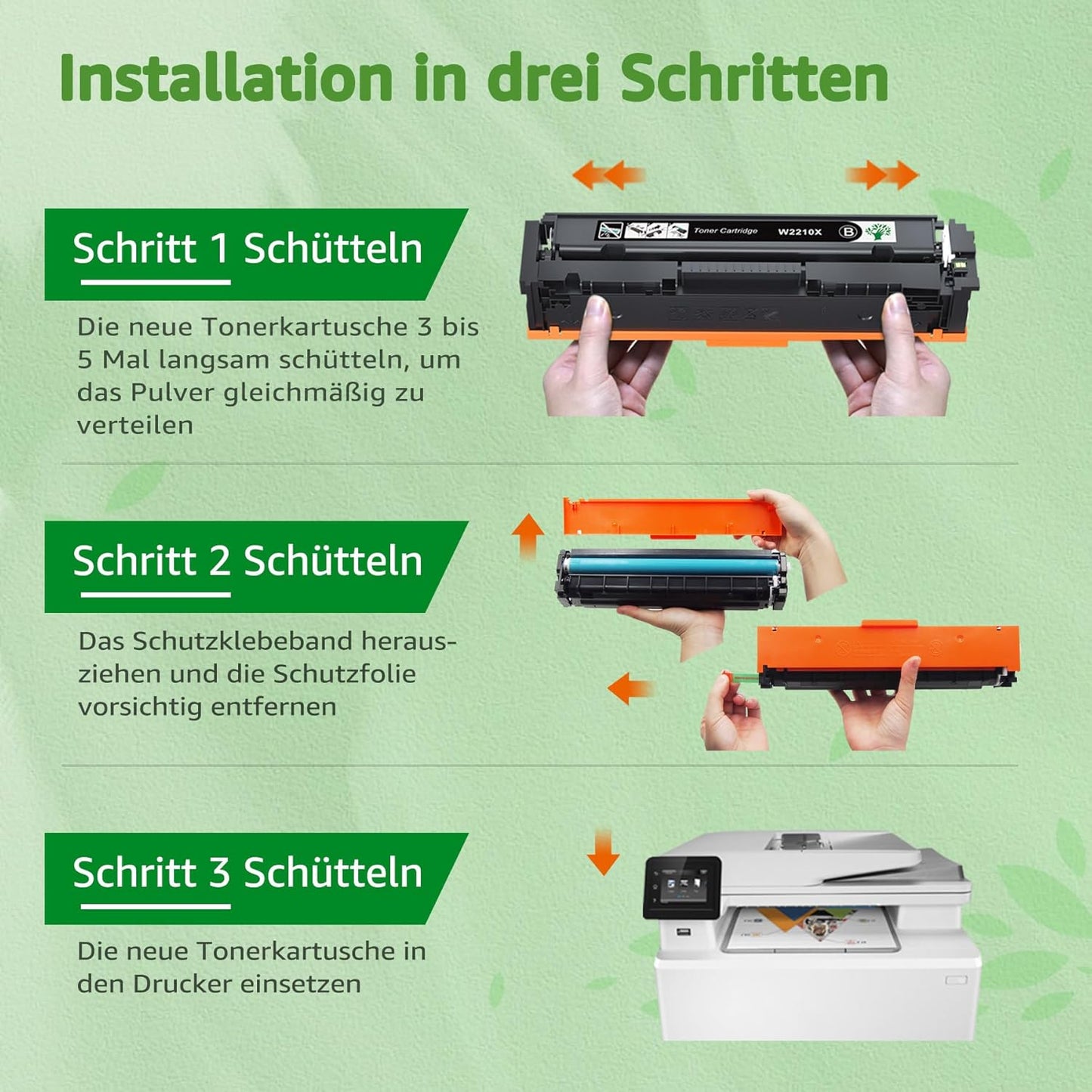 GREENSKY 207X mit Chip Kompatibel für HP 207X 207A Toner Set (Schwarz Cyan Magenta Gelb)