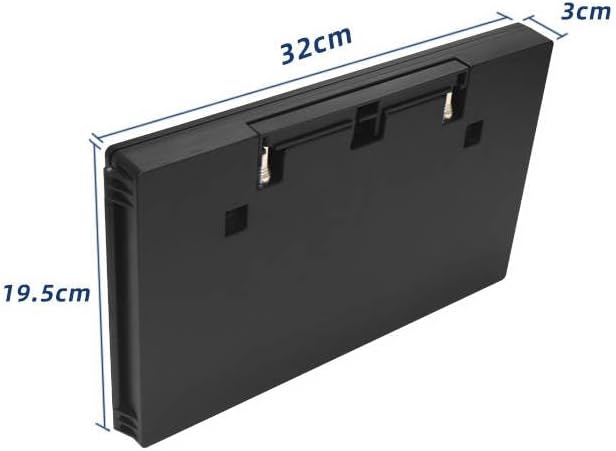 Generic SK2102 LED-Spiegel, Schminkspiegel, dreifach faltbar, zum Aufhängen, Schwarz