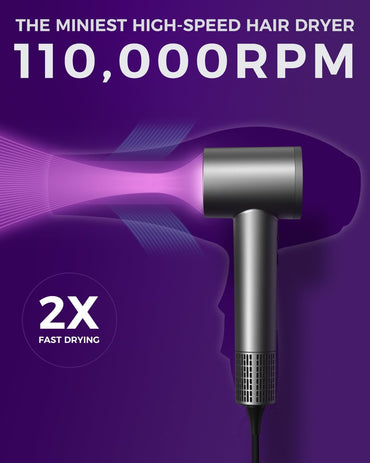 GOOLIOO Haartrockner HD3, 110.000 U/min, professioneller Föhn Thermo-Control