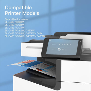 GPC IMAGE CLT-P404C Tonerkartusche Kompatibel für Samsung (4er-Pack, Schwarz Cyan Gelb Magenta)