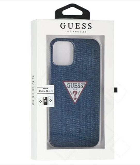 Guess Jeans Series Handyhülle für Apple iPhone 12 / 12 Pro – Dunkelblau