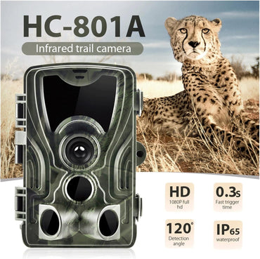 HC801A Wildkamera 16MP IP65 Fotofallen 0,3s Auslösezeit 940nm 1080p