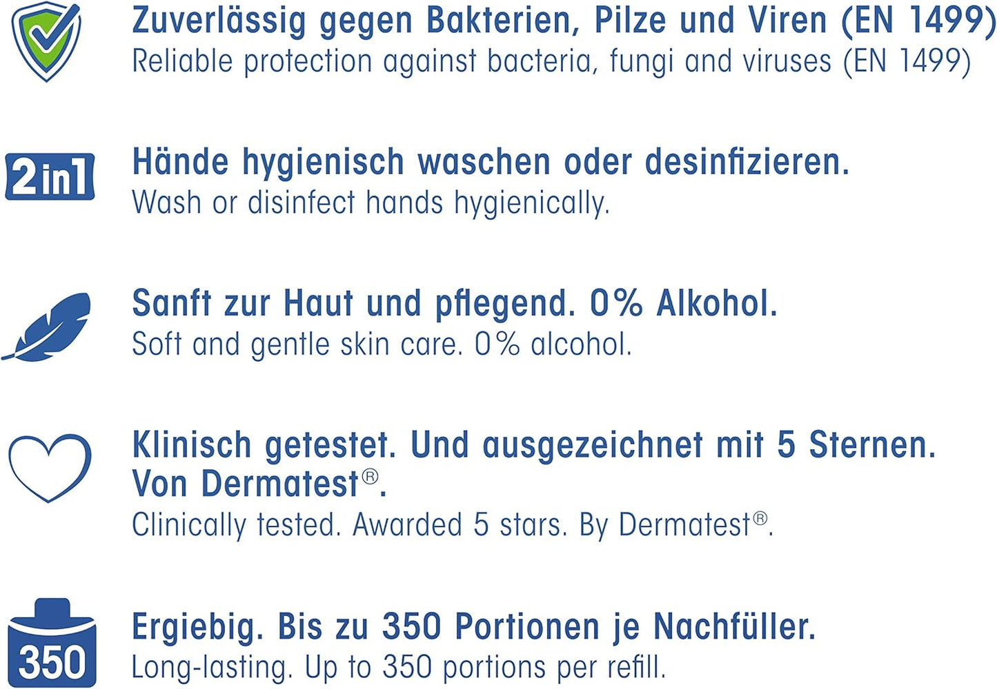 hagi Hand-Desinfektionsschaum: berührungslos aus dem automatischen hagi Schaumspender (Akku-Technologie), angenehm duftend