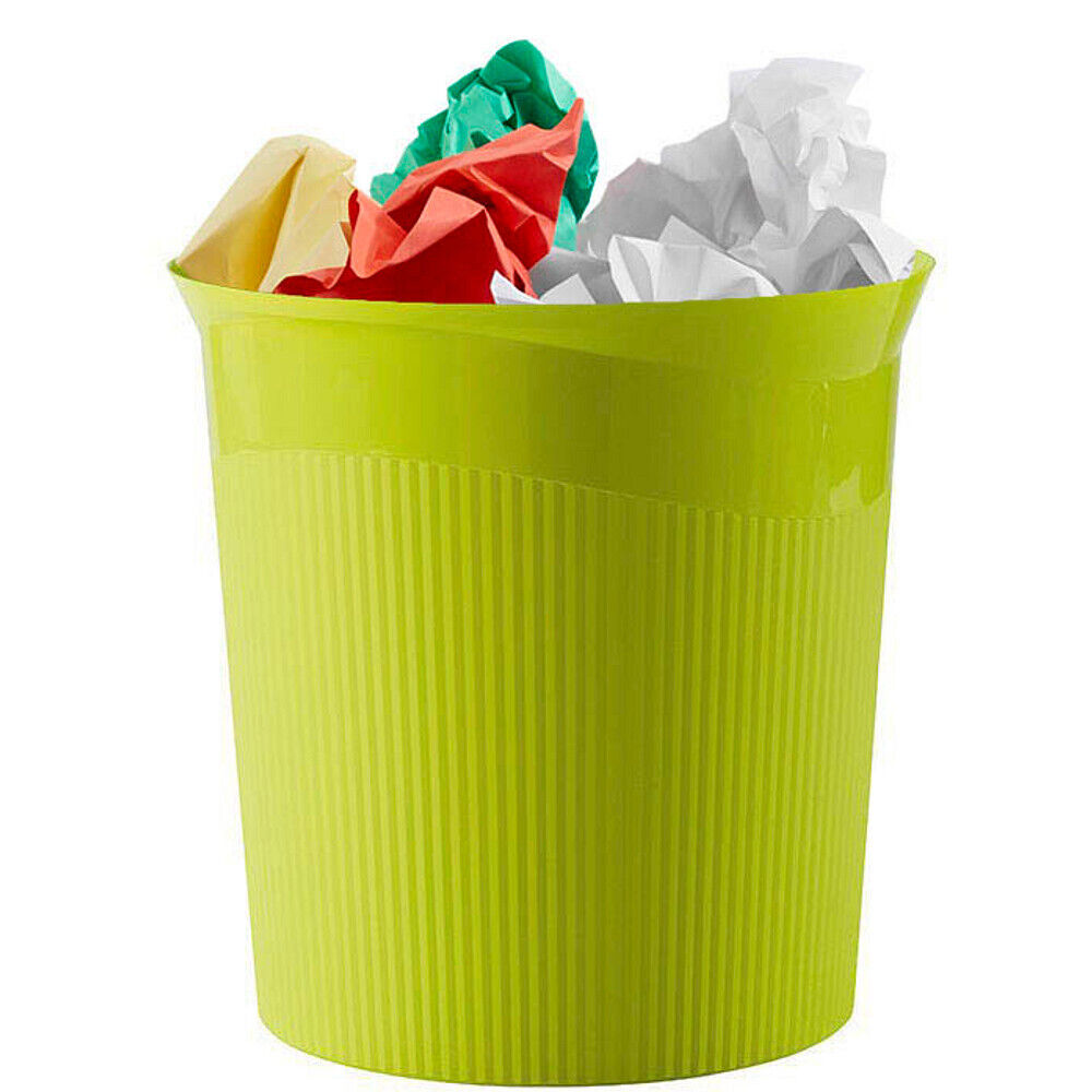 6 X HAN Papierkorb 13L Re-LOOP 28,8x28,7 cm (ØxH) 100 % Recyclingmaterial Zitrone(6 in pack)