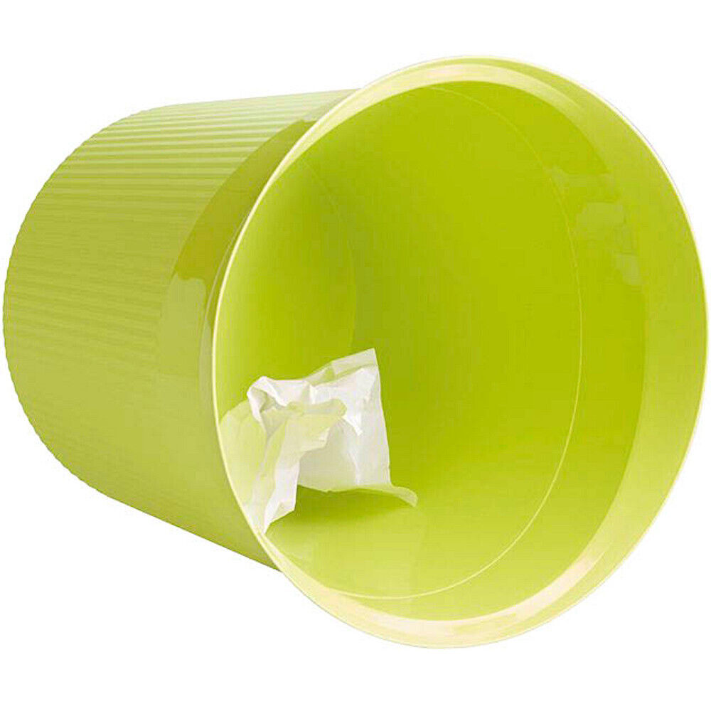 6 X HAN Papierkorb 13L Re-LOOP 28,8x28,7 cm (ØxH) 100 % Recyclingmaterial Zitrone(6 in pack)
