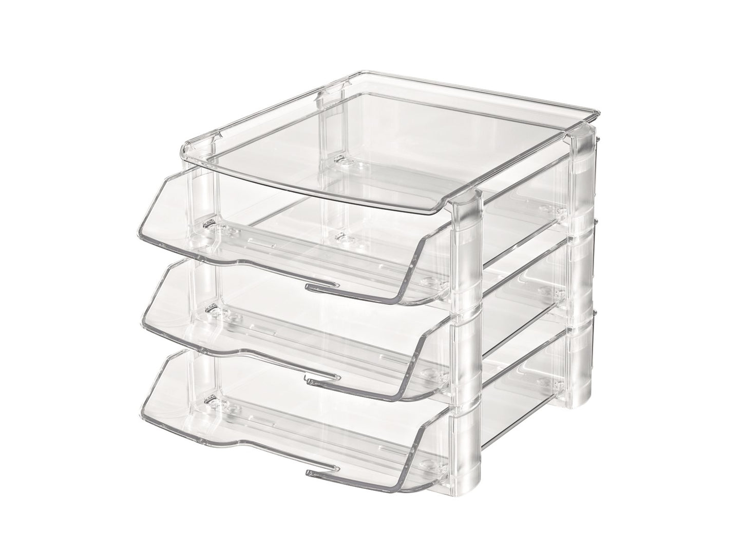 Ensemble de porte-documents HAN WAVE EXCLUSIV A4, verre transparent