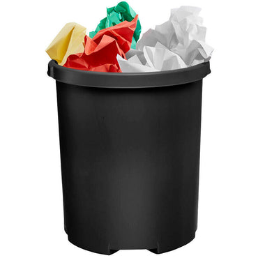 4 x HAN 4er-Pack Papierkorb »KLASSIK XXL« 50 L schwarz 4 stück