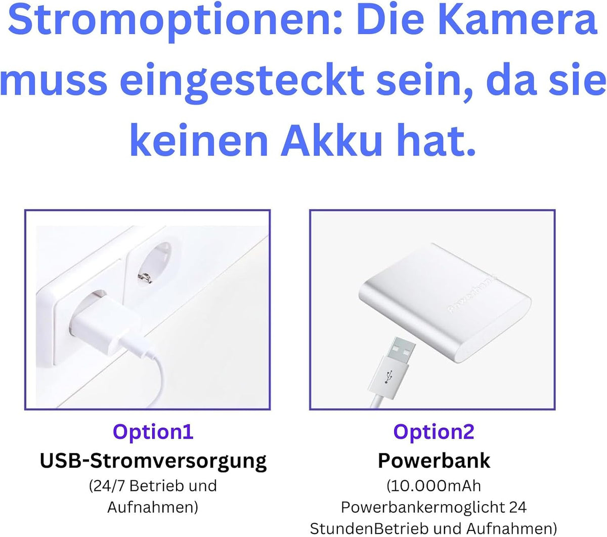 HiKam 2K HD Überwachungskamera Nachtsicht Bewegungserkennung 3Pro