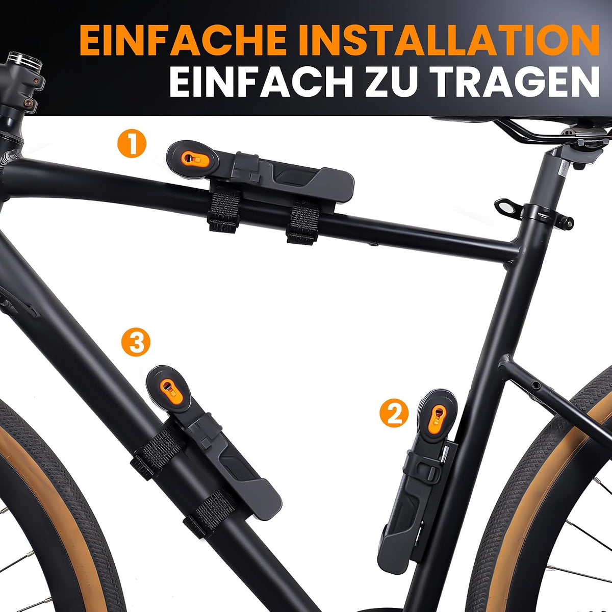 HIPARK Fahrrad Faltschloss 100cm mit Schlüssel, Hohe Sicherheit mit Halterung,Schwarz