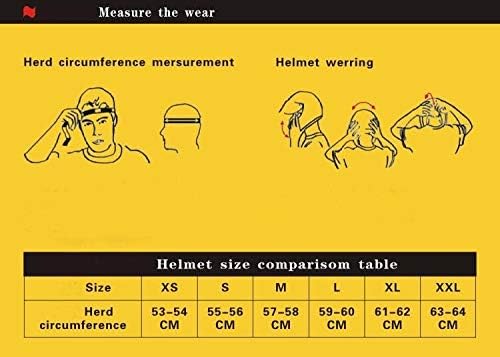 HaTur Motocross Helm Motorrad Downhill Fullface Helm Unisex Jugend ( M ) Blau