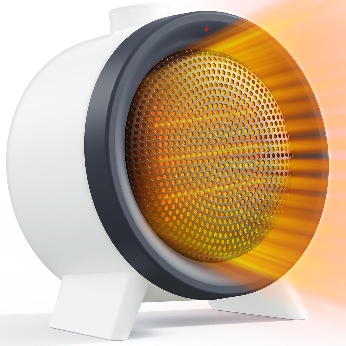 Tragbare Heizlüfter 1000W PTC-Keramik Raumheizung , 3 Sekunden schnelles Aufheizen,Leise weiß