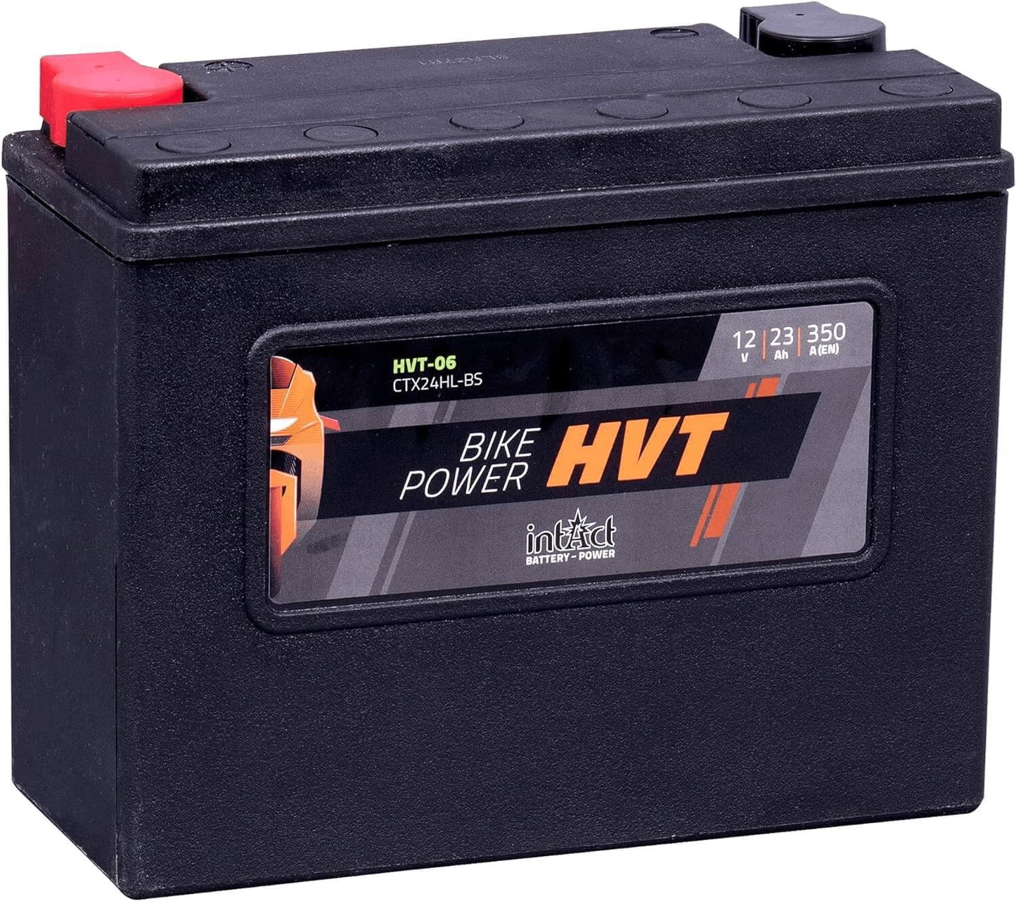 intAct Bike-Power Motorradbatterie HVT YTX24HL-BS 12V 23Ah HVT-06